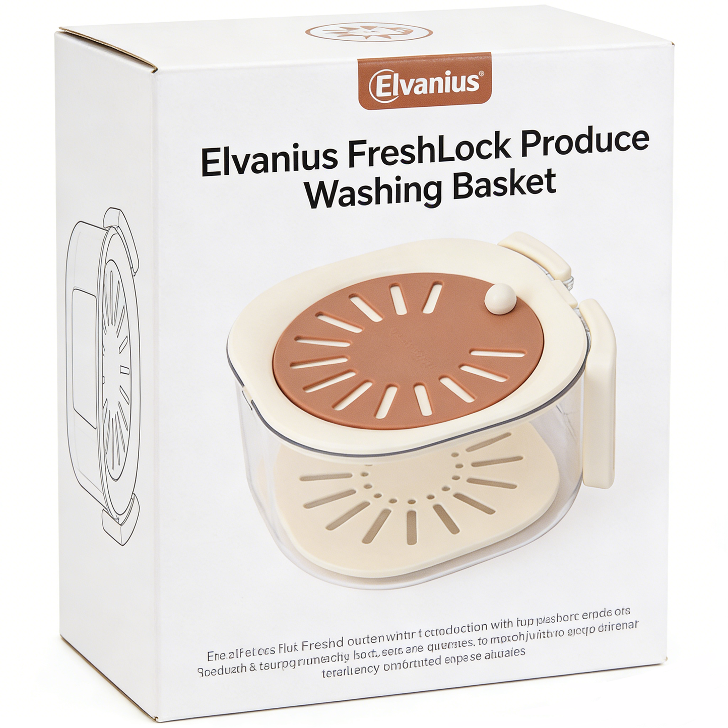 Elvanius® FreshLock Produce Washing Basket